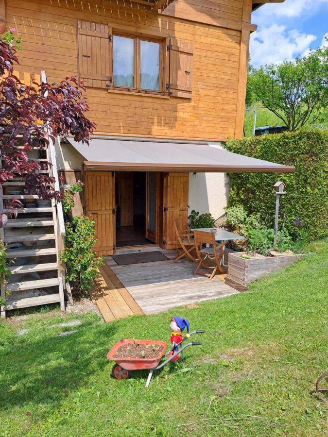 Ferienwohnung A4 Km De Megeve Tres Joli Studio Avec Jacuzzi ,Vue Sur Les Montagnes Au Calme Praz-sur-Arly Exterior foto